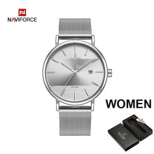 Load image into Gallery viewer, Couple watch NAVIFORCE Men Casual Dress Luxury Women Quartz Wristwatch Clock For Male Female waterproof Sport Lovers Watch 2019