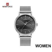 Load image into Gallery viewer, Couple watch NAVIFORCE Men Casual Dress Luxury Women Quartz Wristwatch Clock For Male Female waterproof Sport Lovers Watch 2019