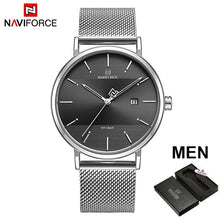 Load image into Gallery viewer, Couple watch NAVIFORCE Men Casual Dress Luxury Women Quartz Wristwatch Clock For Male Female waterproof Sport Lovers Watch 2019