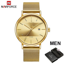 Load image into Gallery viewer, Couple watch NAVIFORCE Men Casual Dress Luxury Women Quartz Wristwatch Clock For Male Female waterproof Sport Lovers Watch 2019