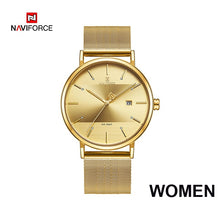 Load image into Gallery viewer, Couple watch NAVIFORCE Men Casual Dress Luxury Women Quartz Wristwatch Clock For Male Female waterproof Sport Lovers Watch 2019