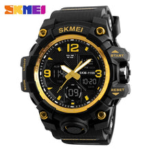 Load image into Gallery viewer, SKMEI New Fashion men sports watches led in Sports Watches quartz wristwatches  Digital Clock Man Military Waterproof Watch 1155