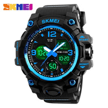 Load image into Gallery viewer, SKMEI New Fashion men sports watches led in Sports Watches quartz wristwatches  Digital Clock Man Military Waterproof Watch 1155