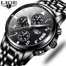 Load image into Gallery viewer, Mens Watches Waterproof Quartz Business Watch LIGE Top Brand Luxury Men Casual Sport Watch Male Relogio Masculino relojes hombre