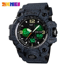 Load image into Gallery viewer, SKMEI New Fashion men sports watches led in Sports Watches quartz wristwatches  Digital Clock Man Military Waterproof Watch 1155