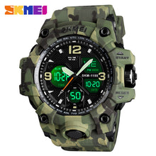 Load image into Gallery viewer, SKMEI New Fashion men sports watches led in Sports Watches quartz wristwatches  Digital Clock Man Military Waterproof Watch 1155