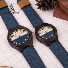 Load image into Gallery viewer, BOBO BIRD Men Women Lovers Quartz Watches Wood Luxury Ladies Wristwatch As Gift relogio masculino In Wooden Box V-R29