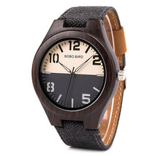 Load image into Gallery viewer, BOBO BIRD Men Women Lovers Quartz Watches Wood Luxury Ladies Wristwatch As Gift relogio masculino In Wooden Box V-R29