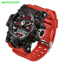 Load image into Gallery viewer, G Style SANDA Sports Men&#39;s Watches Top Brand Luxury Military Shock Resist LED Digital Watches Male Clock Relogio Masculino 2018