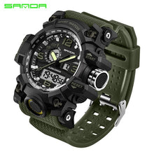 Load image into Gallery viewer, G Style SANDA Sports Men&#39;s Watches Top Brand Luxury Military Shock Resist LED Digital Watches Male Clock Relogio Masculino 2018