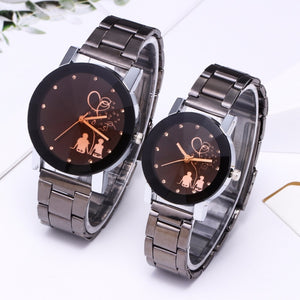 Splendid Original Luxury Watch Fashion Couple Watch Stainless Steel Men's Watch Women's Watches Beloved Clock erkek kol saati