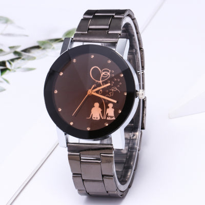 Splendid Original Luxury Watch Fashion Couple Watch Stainless Steel Men's Watch Women's Watches Beloved Clock erkek kol saati