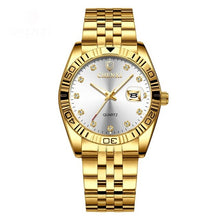 Load image into Gallery viewer, CHENXI Brand Couple Watches Quartz Lovers Wristwatches For Men &amp; Women Gold Luxury Stainless Steel Watch Calendar Reloj Hombre