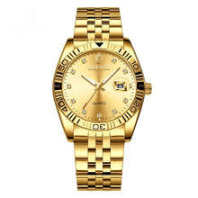 Load image into Gallery viewer, CHENXI Brand Couple Watches Quartz Lovers Wristwatches For Men &amp; Women Gold Luxury Stainless Steel Watch Calendar Reloj Hombre