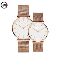 Load image into Gallery viewer, Couple Watches Dropship Simple 1 set Watch Casual Fashion Steel Mesh Steel Waterproof Luxury Brand Sport Watch Relogio Masculino