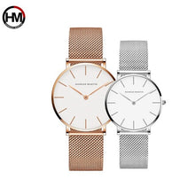 Load image into Gallery viewer, Couple Watches Dropship Simple 1 set Watch Casual Fashion Steel Mesh Steel Waterproof Luxury Brand Sport Watch Relogio Masculino