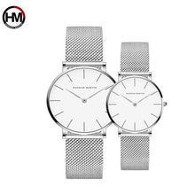 Load image into Gallery viewer, Couple Watches Dropship Simple 1 set Watch Casual Fashion Steel Mesh Steel Waterproof Luxury Brand Sport Watch Relogio Masculino