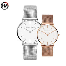 Load image into Gallery viewer, Couple Watches Dropship Simple 1 set Watch Casual Fashion Steel Mesh Steel Waterproof Luxury Brand Sport Watch Relogio Masculino